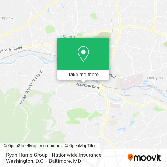 Ryan Harris Group - Nationwide Insurance map
