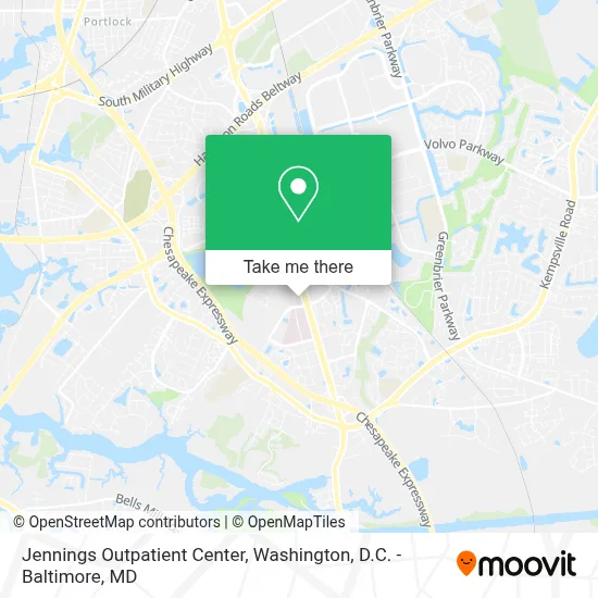 Jennings Outpatient Center map