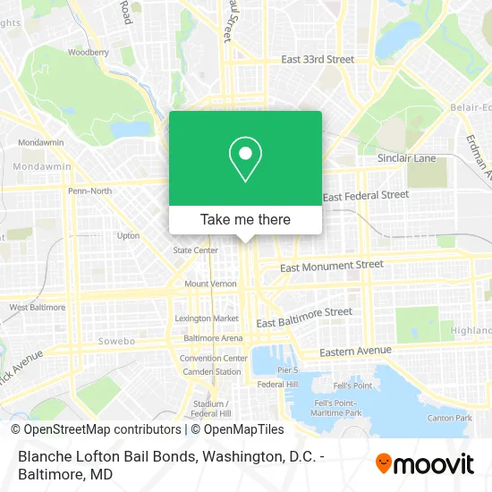 Blanche Lofton Bail Bonds map