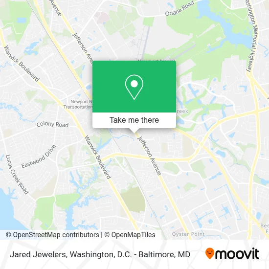 Jared Jewelers map