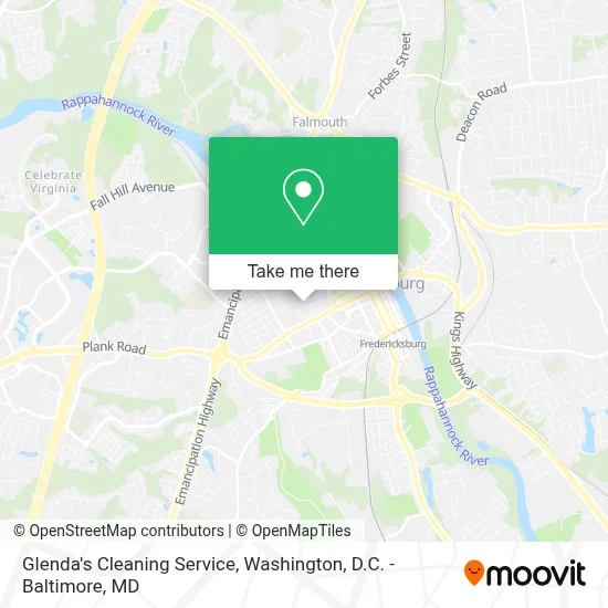 Glenda's Cleaning Service map