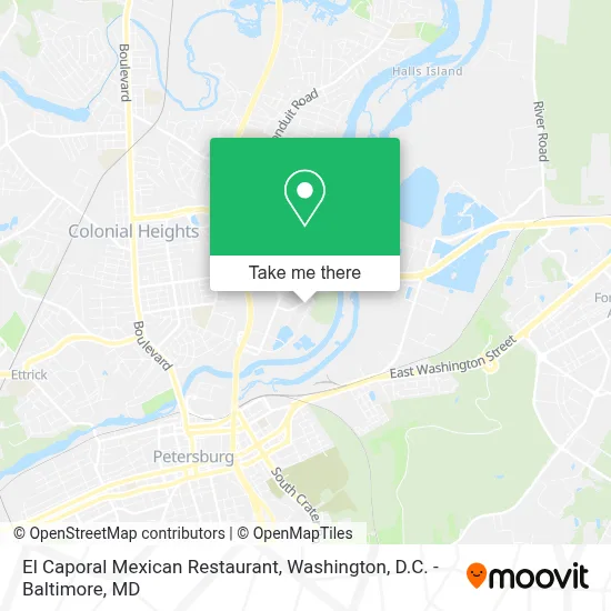 El Caporal Mexican Restaurant map