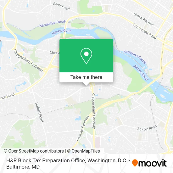 H&R Block Tax Preparation Office map