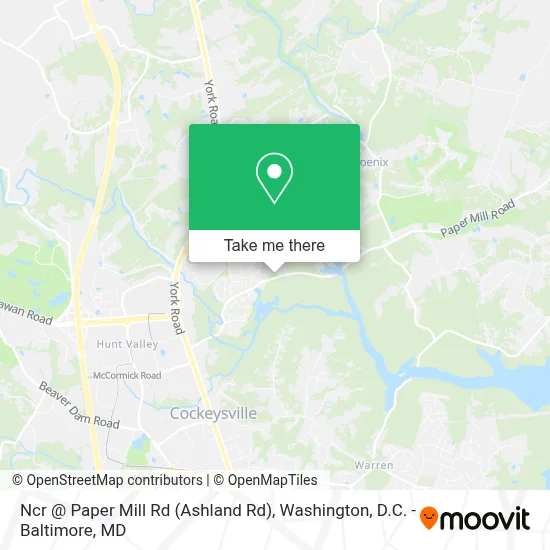 Ncr @ Paper Mill Rd (Ashland Rd) map
