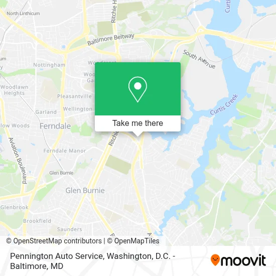 Pennington Auto Service map
