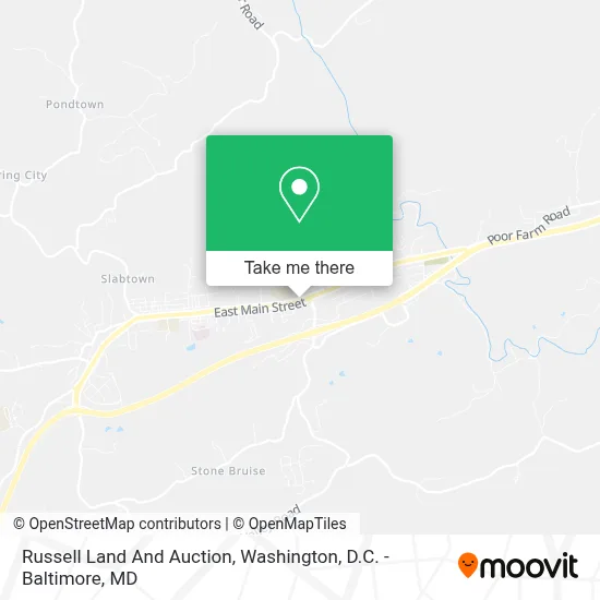 Russell Land And Auction map
