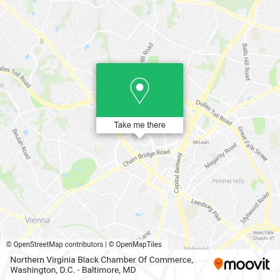 Northern Virginia Black Chamber Of Commerce map