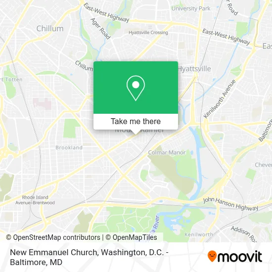 New Emmanuel Church map