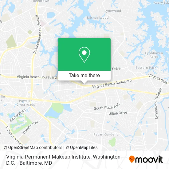 Virginia Permanent Makeup Institute map