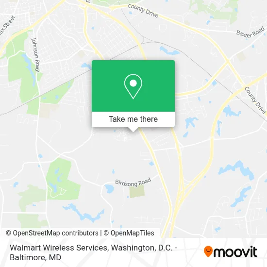 Walmart Wireless Services map