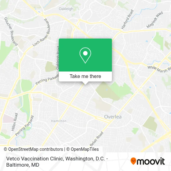 Vetco Vaccination Clinic map
