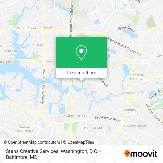 Stans Creative Services map