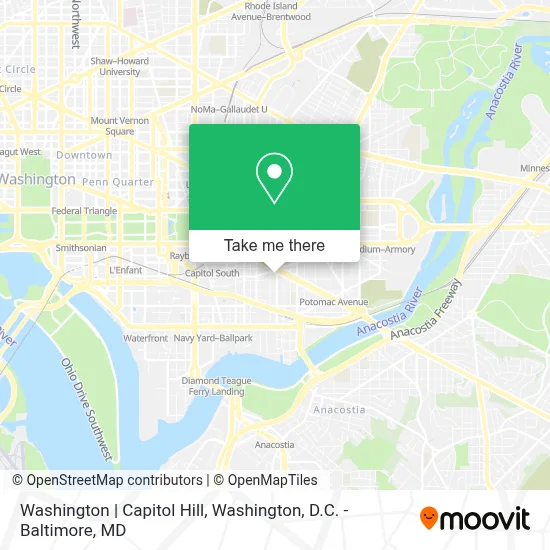 Washington | Capitol Hill map