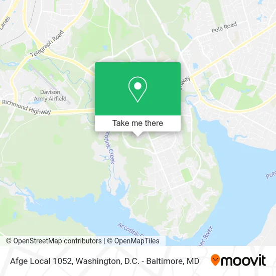 Afge Local 1052 map