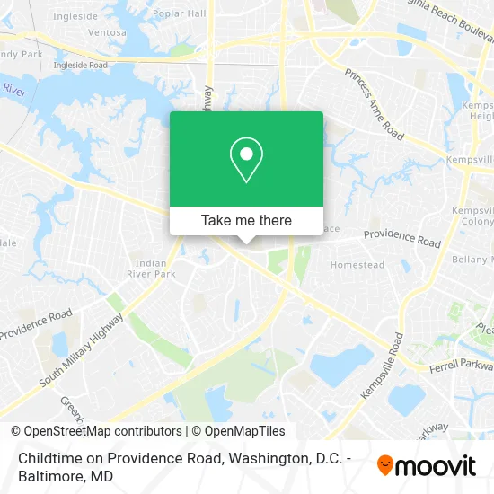 Childtime on Providence Road map