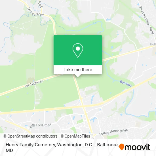 Henry Family Cemetery map