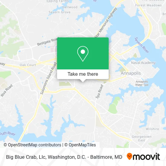 Big Blue Crab, Llc map