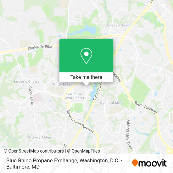 Blue Rhino Propane Exchange map
