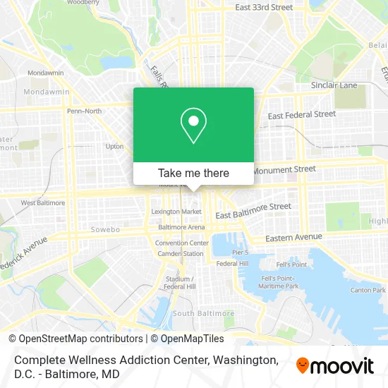 Complete Wellness Addiction Center map