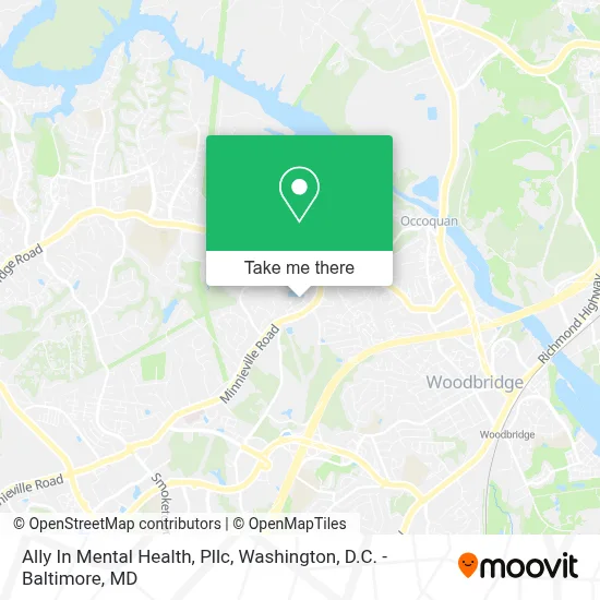 Ally In Mental Health, Pllc map
