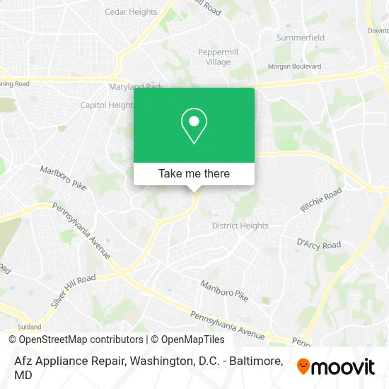 Afz Appliance Repair map