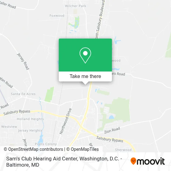 Sam's Club Hearing Aid Center map