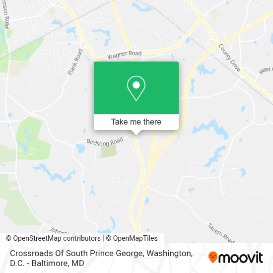 Crossroads Of South Prince George map