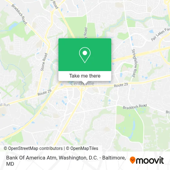Bank Of America Atm map