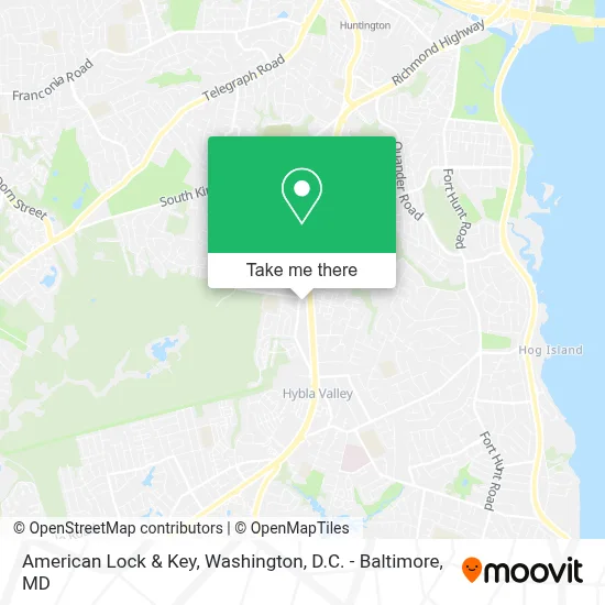 American Lock & Key map