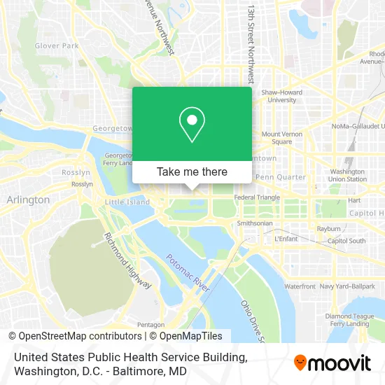 United States Public Health Service Building map