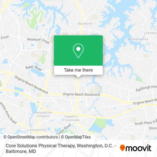 Core Solutions Physical Therapy map