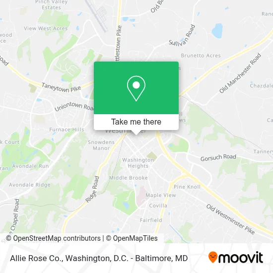 Allie Rose Co. map
