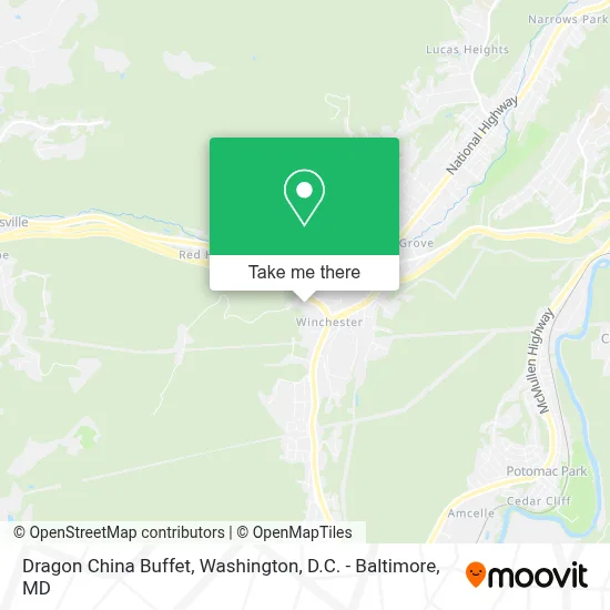 Dragon China Buffet map
