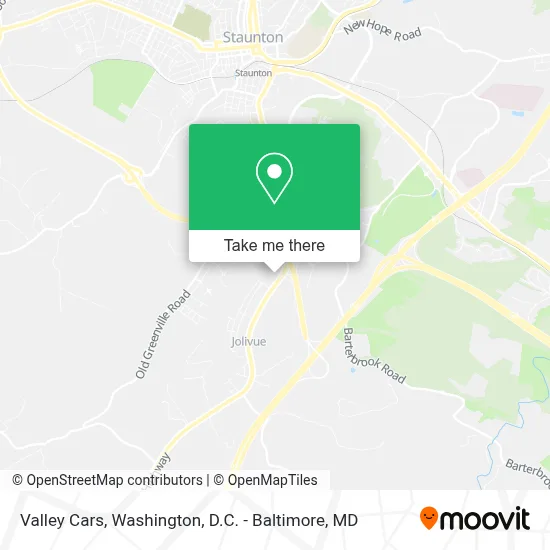 Valley Cars map