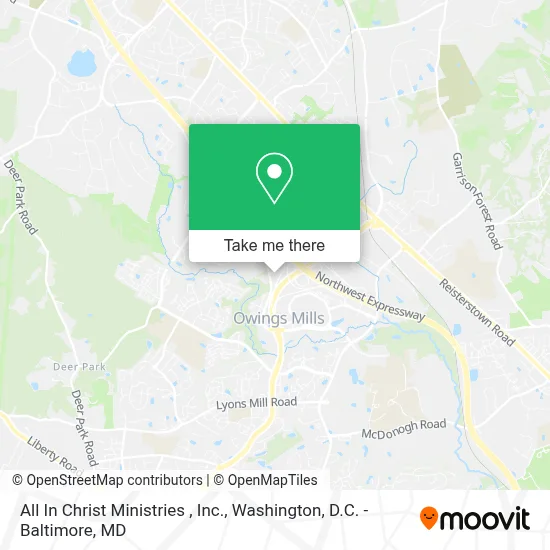 All In Christ Ministries , Inc. map