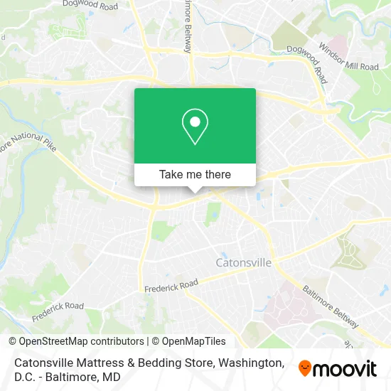Catonsville Mattress & Bedding Store map