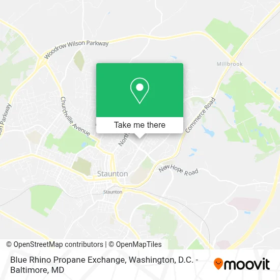 Blue Rhino Propane Exchange map