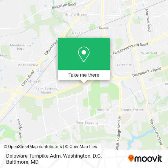 Delaware Turnpike Adm map