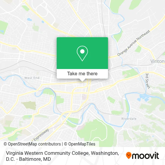 Virginia Western Community College map