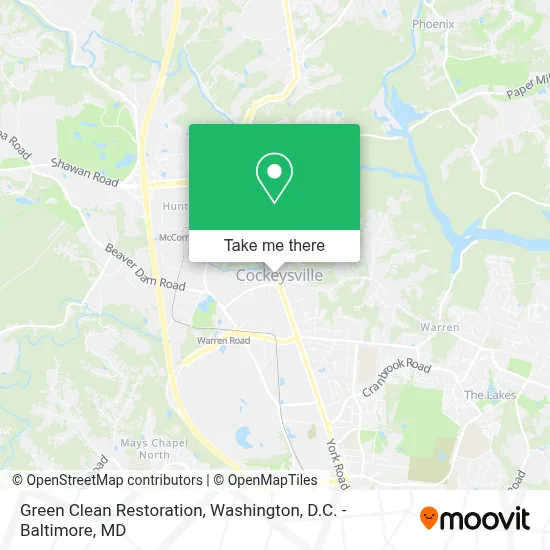 Green Clean Restoration map