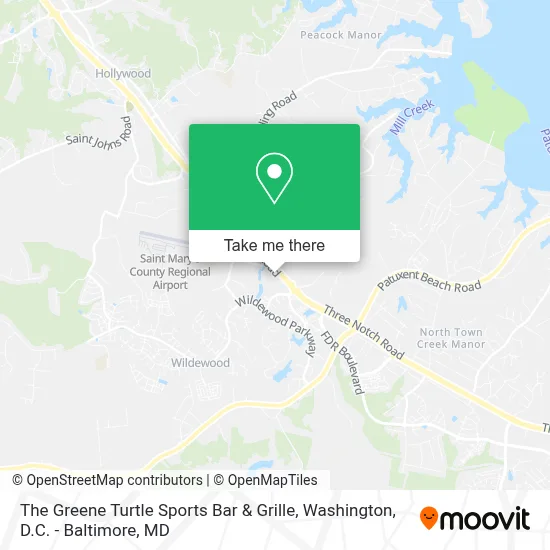 The Greene Turtle Sports Bar & Grille map