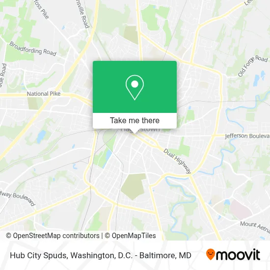Hub City Spuds map
