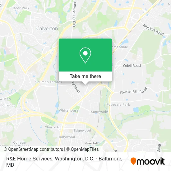 R&E Home Services map