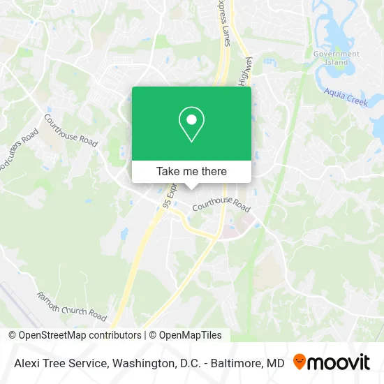 Alexi Tree Service map