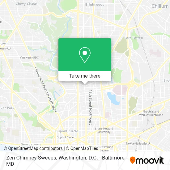 Zen Chimney Sweeps map