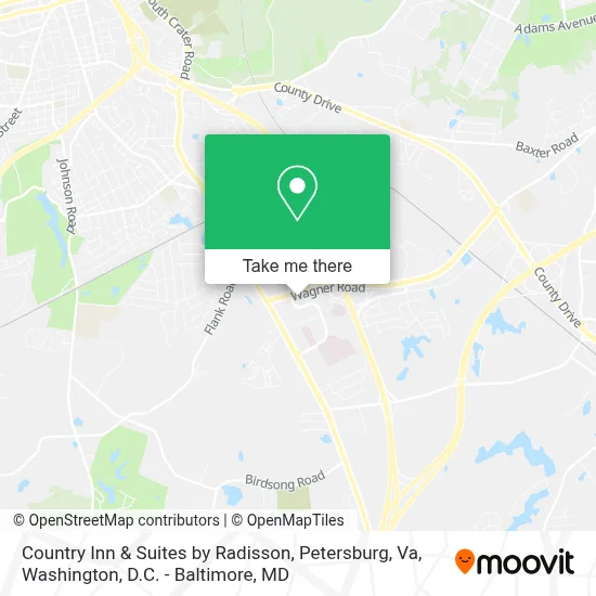 Country Inn & Suites by Radisson, Petersburg, Va map