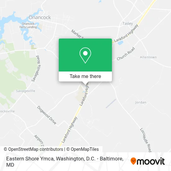 Eastern Shore Ymca map