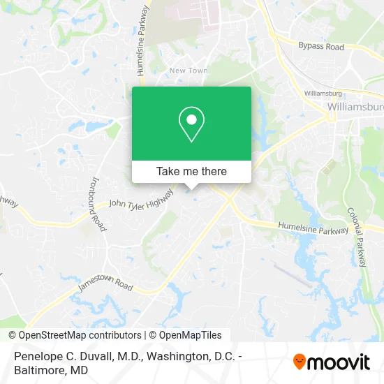 Penelope C. Duvall, M.D. map