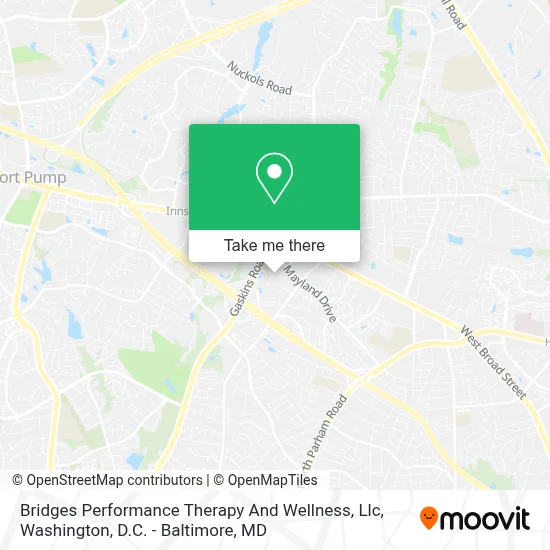 Bridges Performance Therapy And Wellness, Llc map
