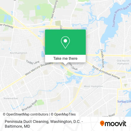Peninsula Duct Cleaning map